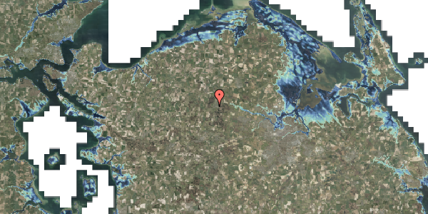 Stomflod og havvand på Birkevej 6, 5462 Morud