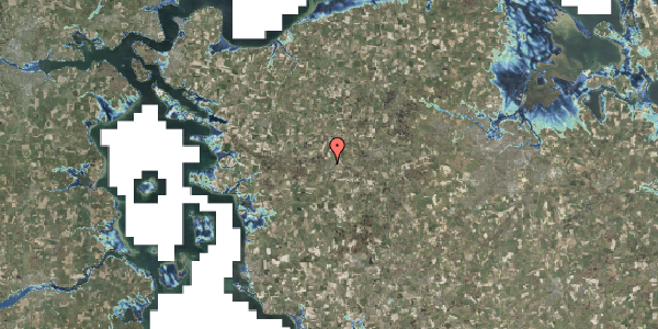 Stomflod og havvand på Holmelund 16, 5560 Aarup