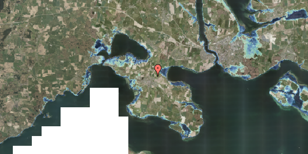 Stomflod og havvand på Østerhøj 15, 6310 Broager