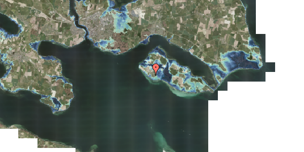 Stomflod og havvand på Møllebakken 9, 6470 Sydals