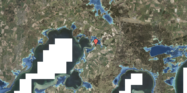 Stomflod og havvand på Gråhøjevej 1, 8410 Rønde