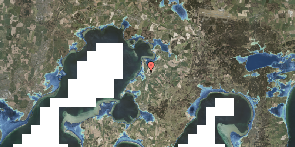 Stomflod og havvand på Kirkevangen 2, 8420 Knebel