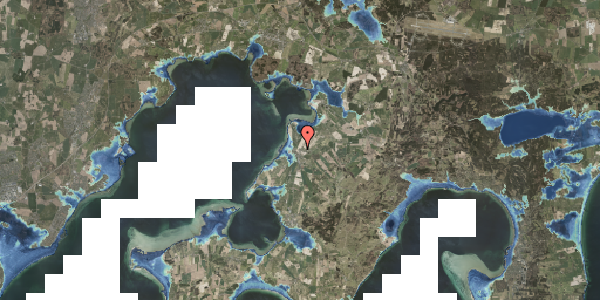 Stomflod og havvand på Kirkevangen 4, 8420 Knebel