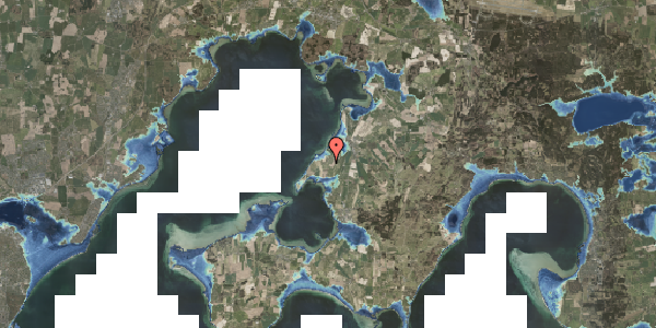 Stomflod og havvand på Rolsøgårdvej 15, 8420 Knebel