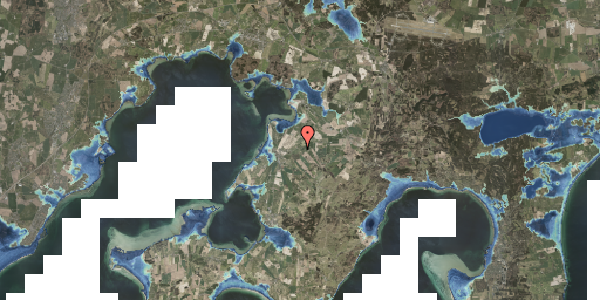 Stomflod og havvand på Skovgårdevej 40, 8420 Knebel