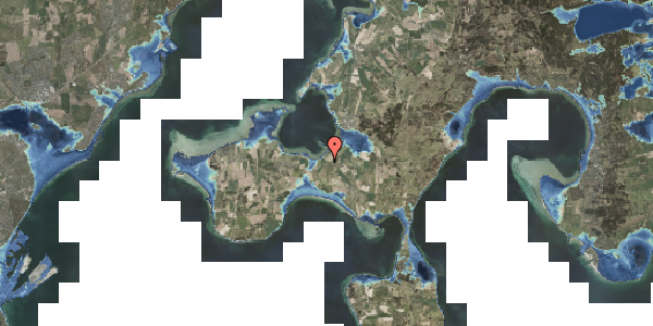 Stomflod og havvand på Smøgen 1, 8420 Knebel