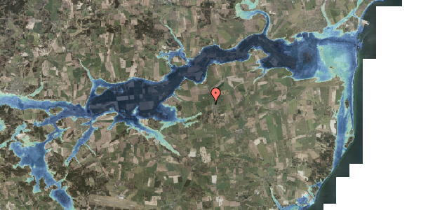 Stomflod og havvand på Saldrupvej 1, 8570 Trustrup