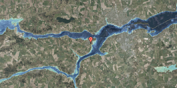 Stomflod og havvand på Lathyrusvej 1, 8870 Langå
