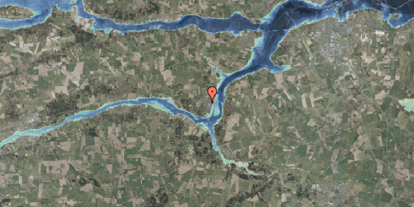 Stomflod og havvand på Skovbakkevej 7, 8870 Langå