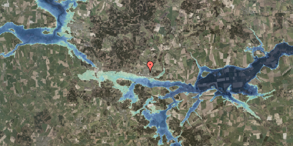 Stomflod og havvand på Askevej 13, 8550 Ryomgård