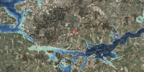 Stomflod og havvand på Elholtvej 11, 8550 Ryomgård