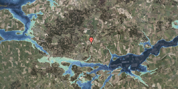 Stomflod og havvand på Frederikslundvej 8, 8550 Ryomgård