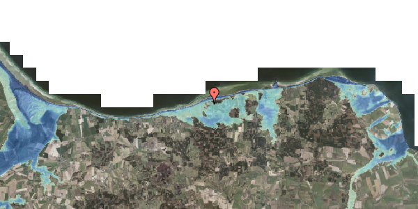Stomflod og havvand på Bøsholmstien 21, 8585 Glesborg