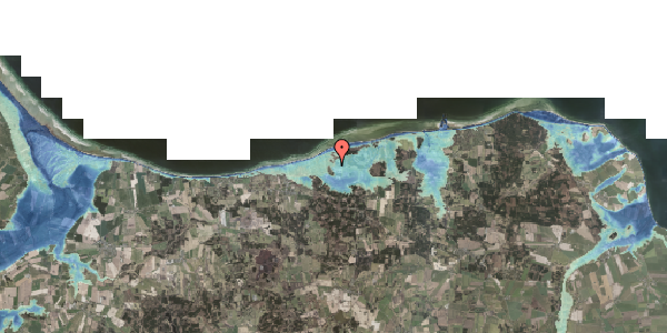 Stomflod og havvand på Kærvejen 23, 8585 Glesborg