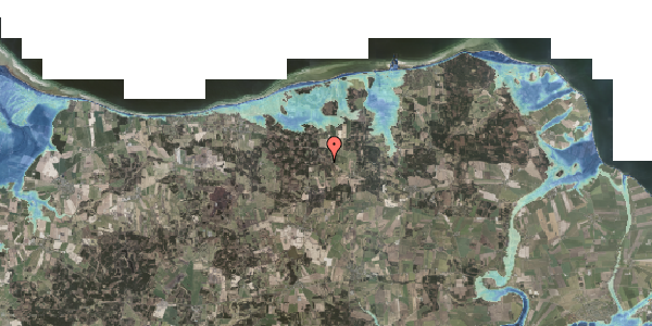 Stomflod og havvand på Tranehusevej 3, 8585 Glesborg