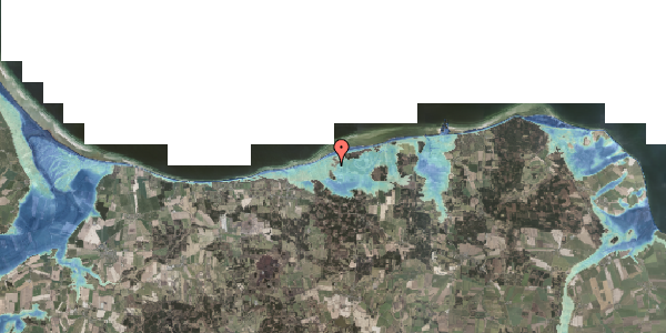 Stomflod og havvand på Østre Klitvej 39, 8585 Glesborg