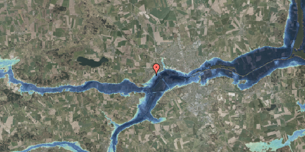 Stomflod og havvand på Fladbrovej 70, 8920 Randers NV