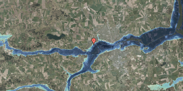 Stomflod og havvand på Fladbrovej 73, 8920 Randers NV