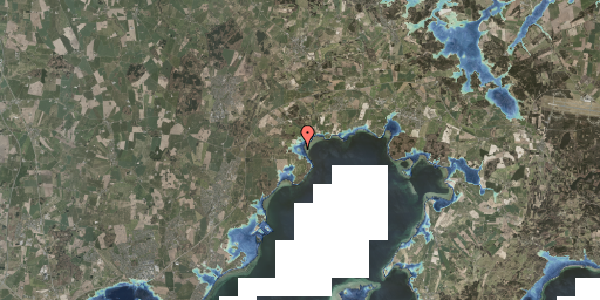 Stomflod og havvand på Havhusevej 45, 8543 Hornslet