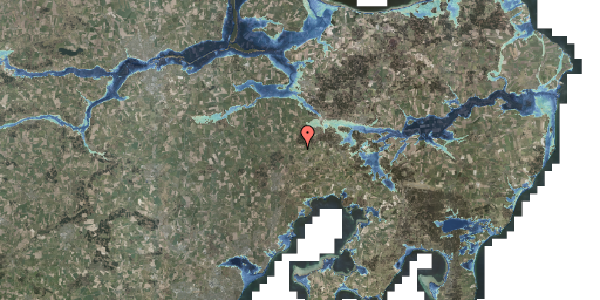 Stomflod og havvand på Lyngbakken 18, 8544 Mørke