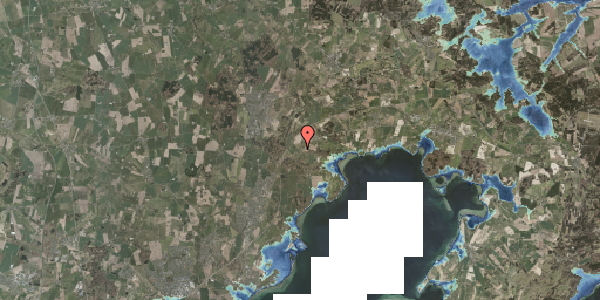 Stomflod og havvand på Pusthusvej 1, 8543 Hornslet