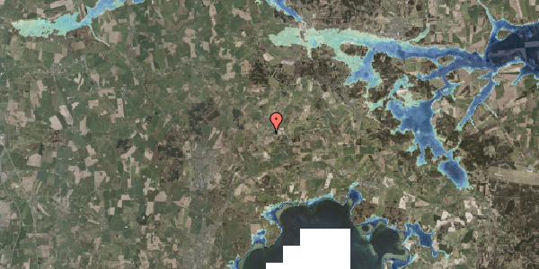 Stomflod og havvand på Vesterskovgårdsvej 9, 8544 Mørke