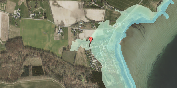 Stomflod og havvand på Vestre Tværvej 85, 8543 Hornslet
