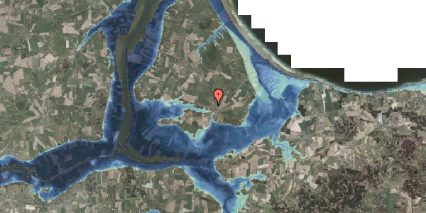 Stomflod og havvand på Rougsøvej 123, 8950 Ørsted