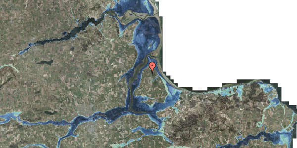 Stomflod og havvand på Rougsøvej 213, 8950 Ørsted