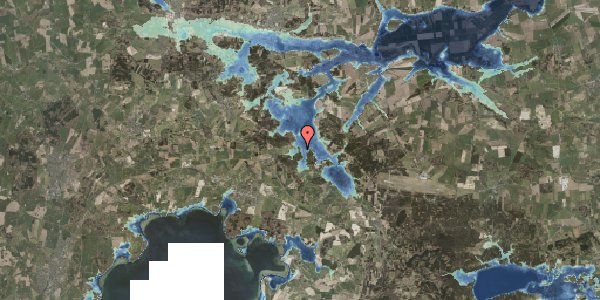 Stomflod og havvand på Hvidtvedgårdsvej 6, 8410 Rønde