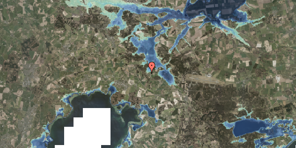 Stomflod og havvand på Nauhøjvej 13, 8410 Rønde