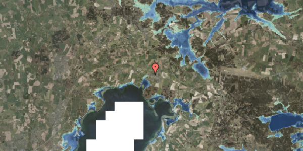 Stomflod og havvand på Nørrevangsalle 3, 8410 Rønde