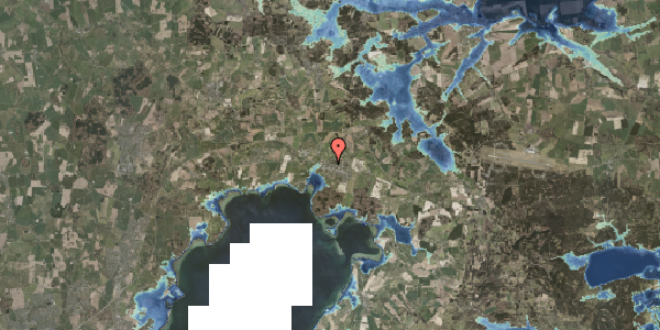 Stomflod og havvand på Nørrevangsalle 6, 8410 Rønde
