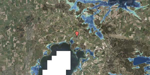 Stomflod og havvand på Nørrevangsalle 10, 8410 Rønde