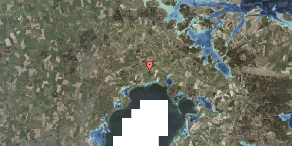 Stomflod og havvand på Århusvej 18, 8410 Rønde