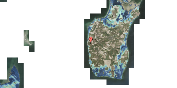 Stomflod og havvand på Rosenvej 89, 8305 Samsø