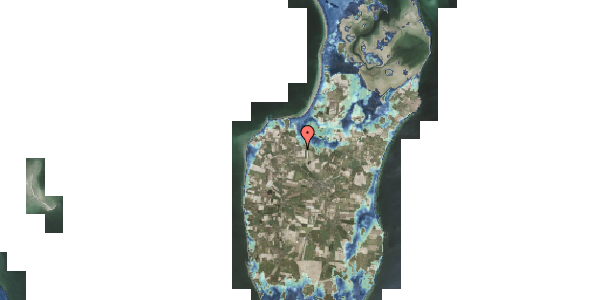 Stomflod og havvand på Søndergade 25, 8305 Samsø