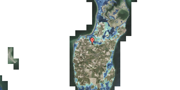 Stomflod og havvand på Søndergade 26, 8305 Samsø