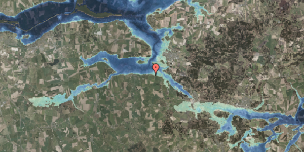 Stomflod og havvand på Allingkærvej 16, 8963 Auning