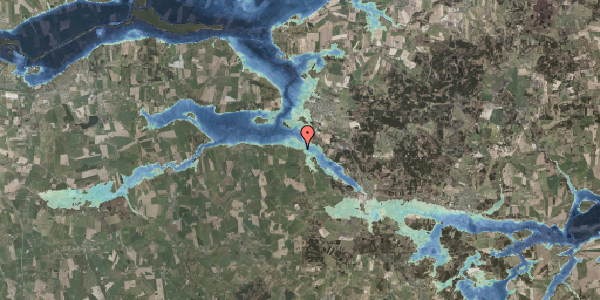 Stomflod og havvand på Allingkærvej 19, 8963 Auning