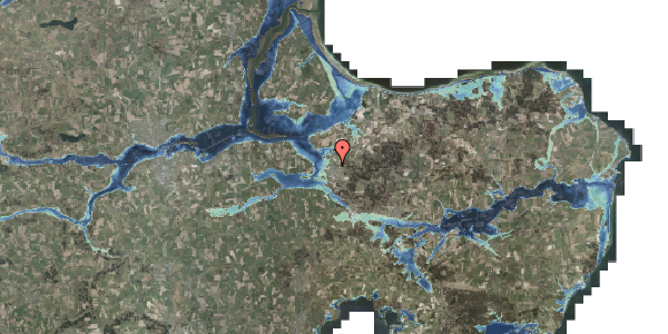 Stomflod og havvand på Egernvej 8, 8963 Auning