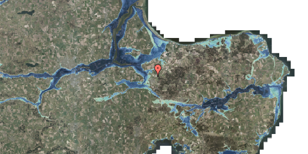 Stomflod og havvand på Gjesingvej 12, 8963 Auning
