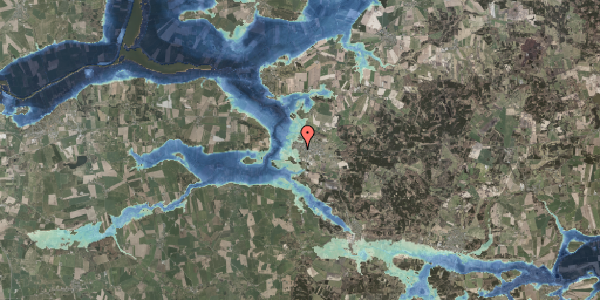 Stomflod og havvand på Linde Alle 17, 8963 Auning