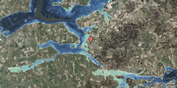 Stomflod og havvand på Lundkærsvej 6, 8963 Auning