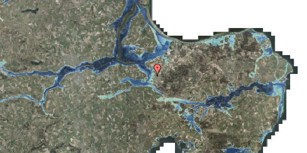 Stomflod og havvand på Molshuse 36, 8963 Auning