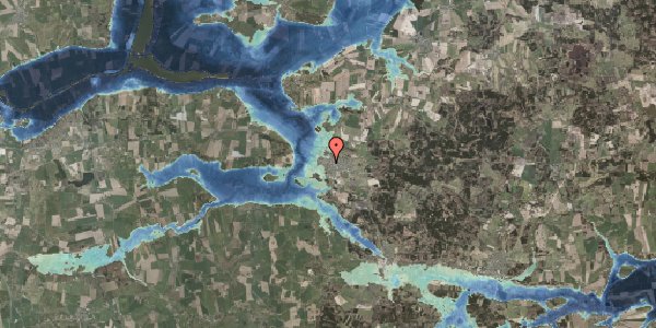 Stomflod og havvand på Mortensensvej 14, 8963 Auning