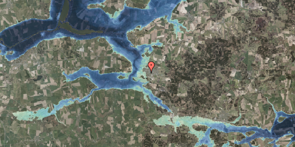Stomflod og havvand på Møllevænget 14, 8963 Auning