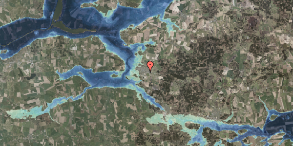 Stomflod og havvand på Nyvangsvej 36, 8963 Auning