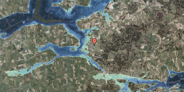 Stomflod og havvand på Østergade 8, 8963 Auning