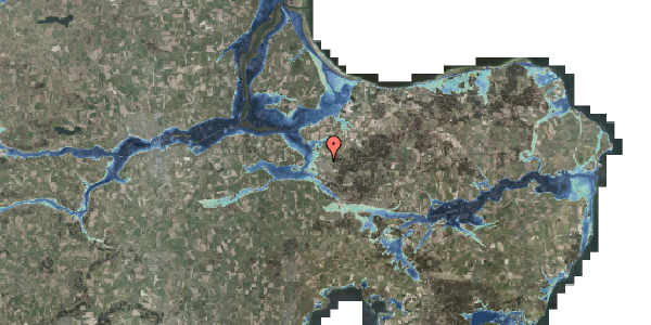 Stomflod og havvand på Østervangs Alle 45, 8963 Auning